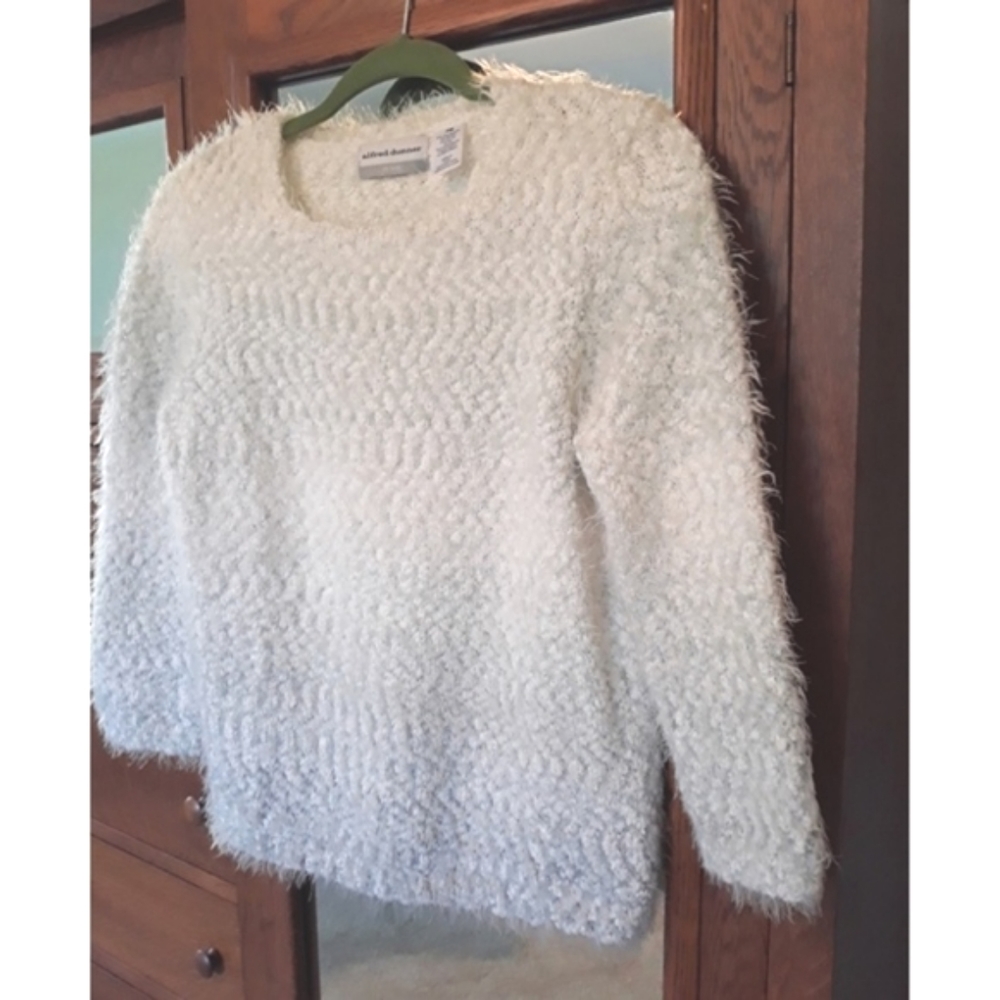 Silky Soft White Ombre Sweater 3/4 sleeve PM